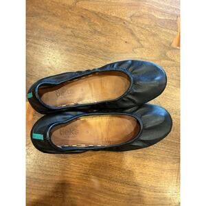 Tieks by Gavrieli Matte Black Leather Ballet Flats Women’s Size 6 EUC